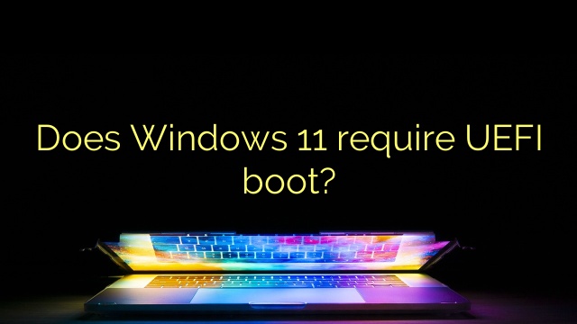 Does Windows 11 require UEFI boot?