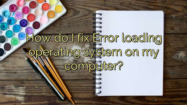 How do I fix Error loading operating system on my computer?