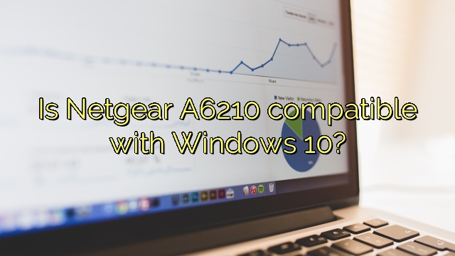 Is Netgear A6210 compatible with Windows 10?
