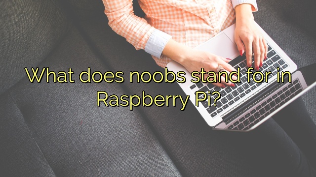 What does noobs stand for in Raspberry Pi?